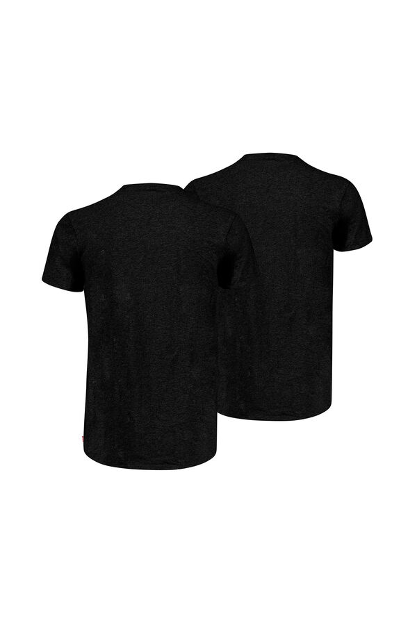 Cortefiel Cotton stretch t-shirt Black