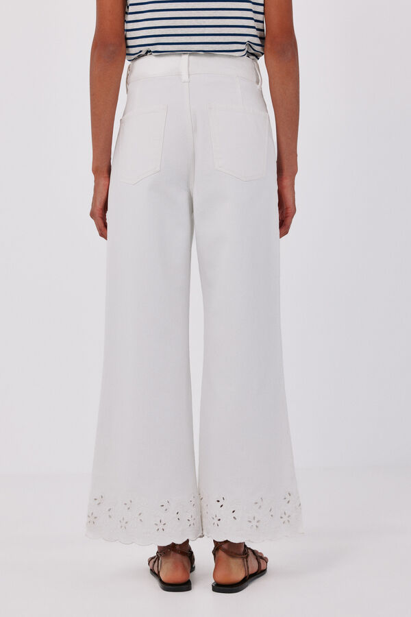 Cortefiel Linen tank top White