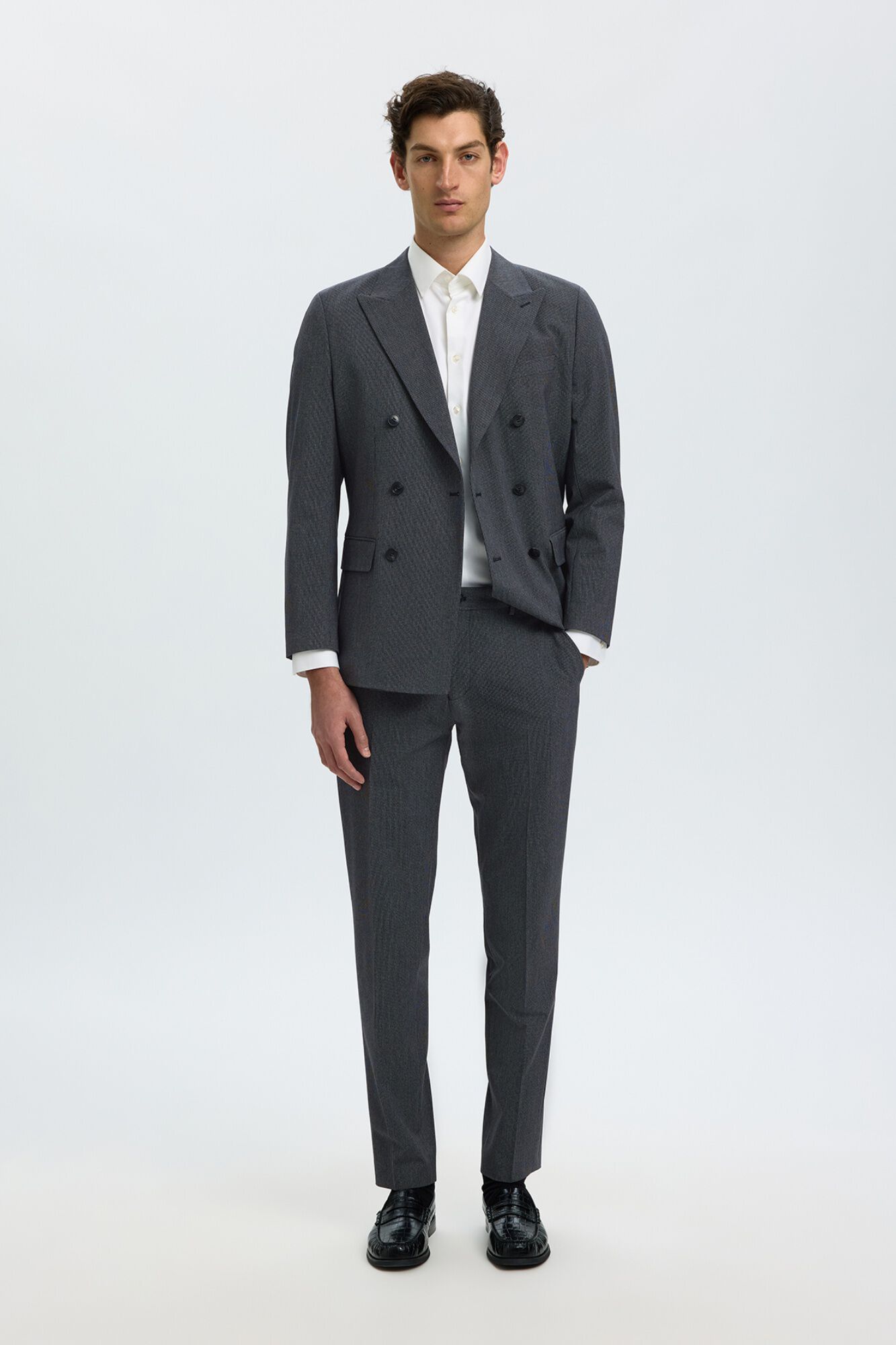 Selected Cal&ccedil;a de fato Slim Fit