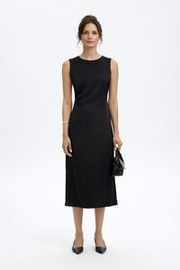 Selected Vestido midi sem mangas