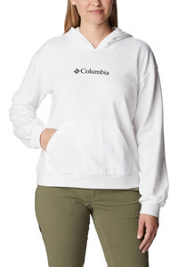 Cortefiel Columbia Logo III French terry hoodie for women™  White
