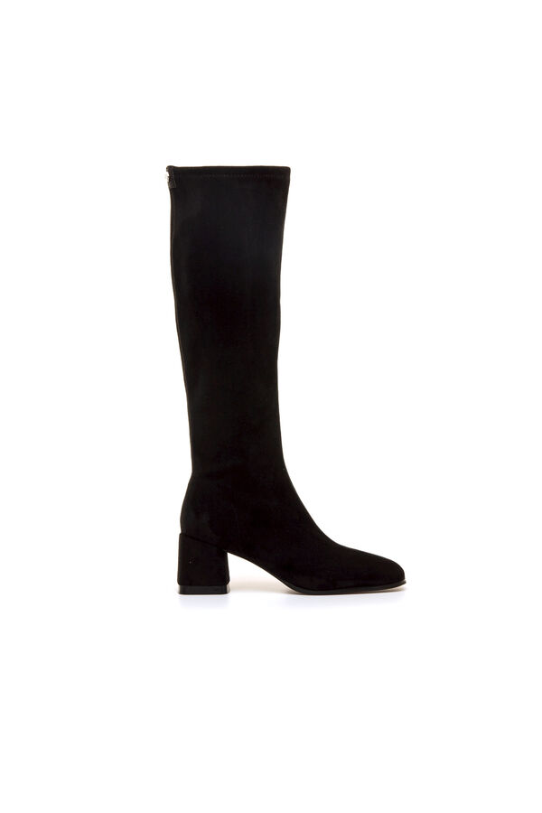 Maria Mare Botas de cano alto com salto Palena Preto