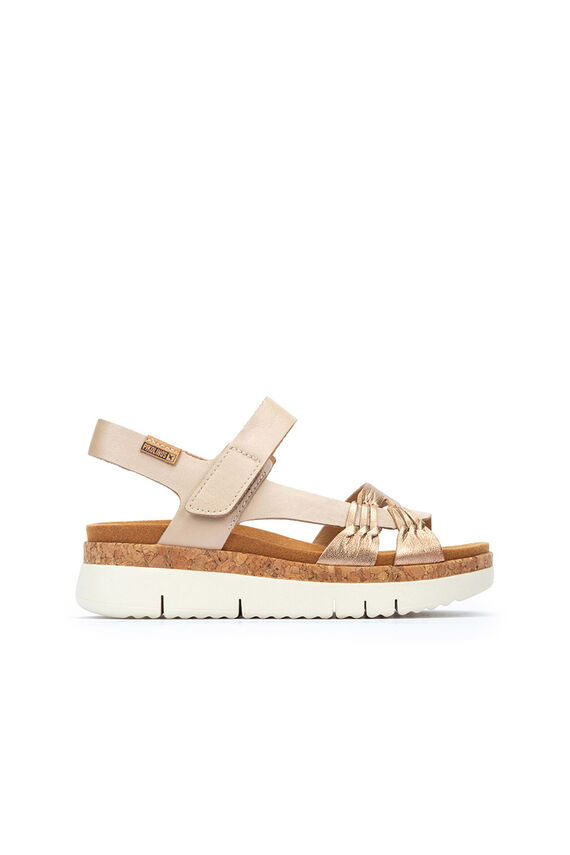 Sandalias con cierre adherente para mujer