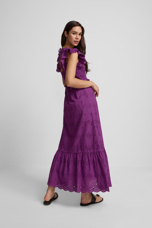 Silbon Openwork dress Purple