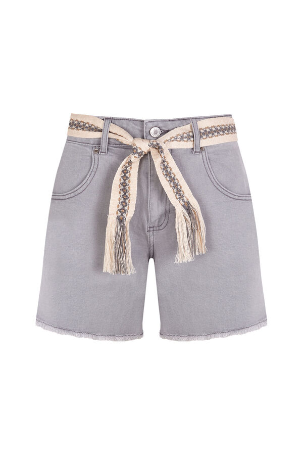 Slowlove Shorts de laço Cinzento