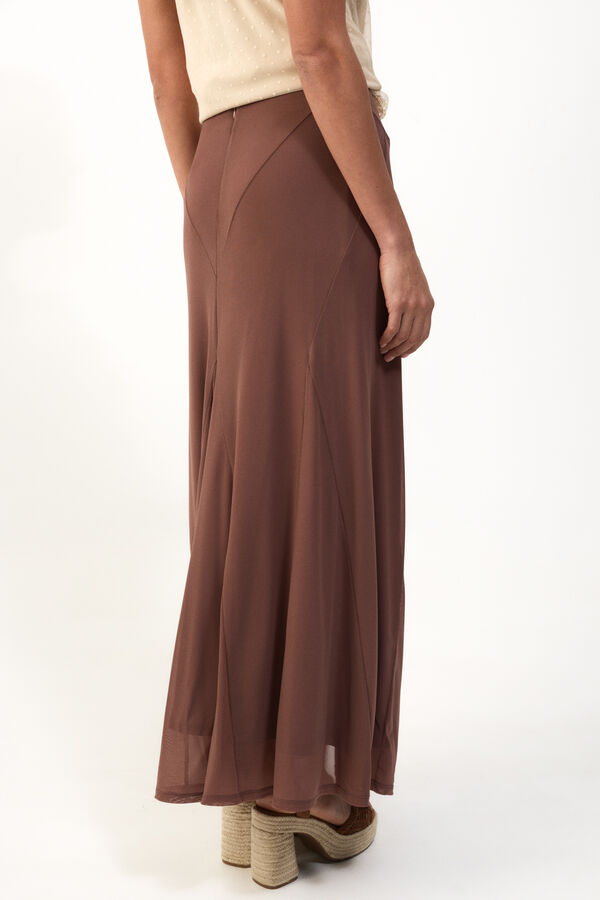 Slowlove Falda de tul el&aacute;stico Dark brown