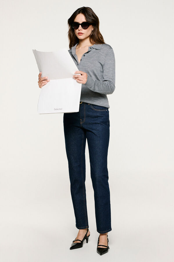 Selected Pantalón vaquero Slim Fit. Azul marino