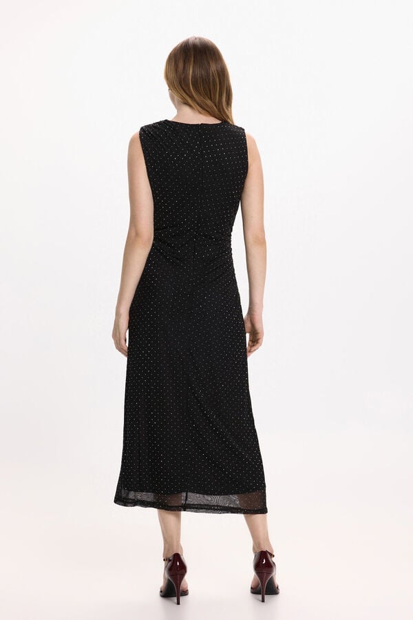 Vila Casaco de capa de pele sintética Preto