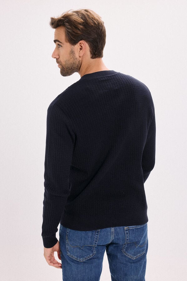Jack & Jones Jersey básico de punto liso Azul marino
