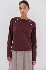 Cortefiel Jersey tacto suave Vino