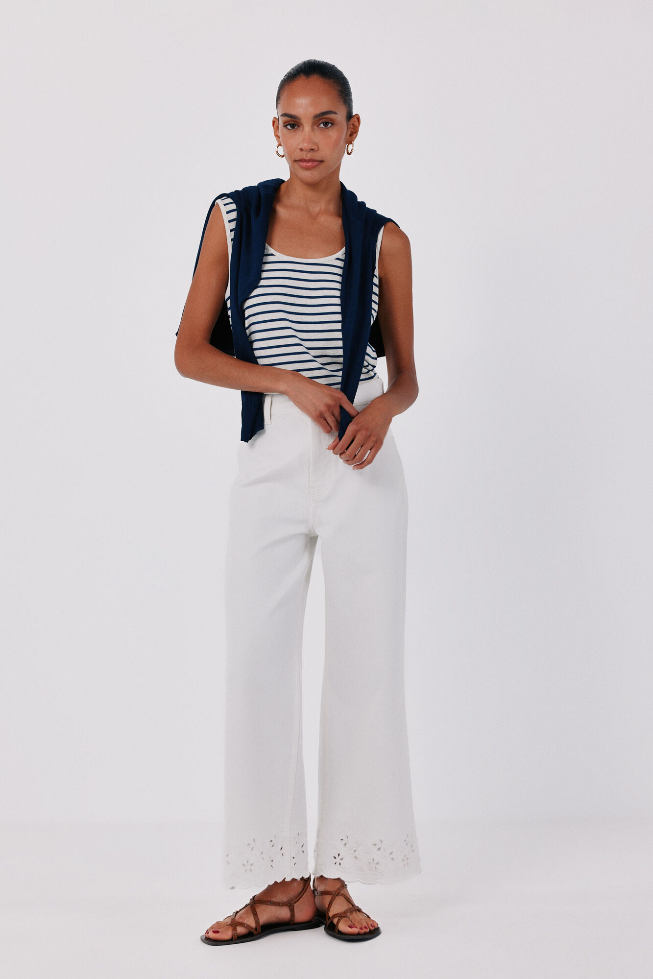 Cortefiel Linen tank top