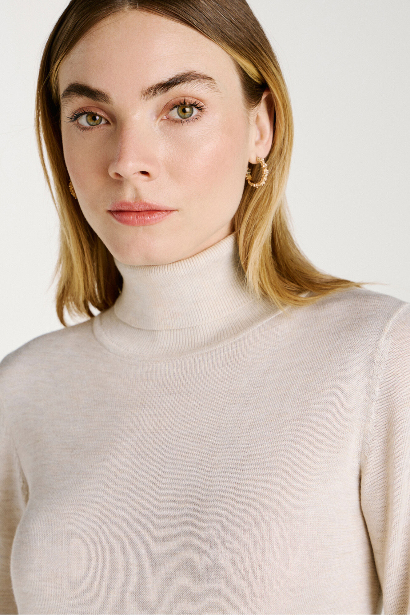 Vila Camisola de gola alta com viscose