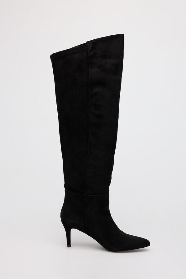 Cortefiel High-top boots Black