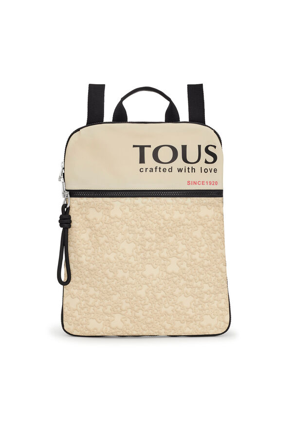 Kaos Mini Evolution Nylon beige backpack | Women\'s accessories | Cortefiel