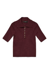 Vero Moda Polo de manga curta Roxo