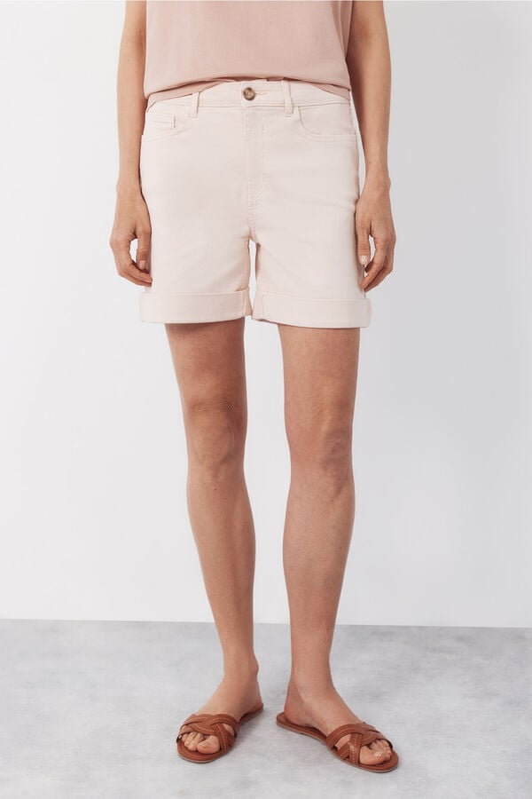 Cortefiel Jeans shorts Pink