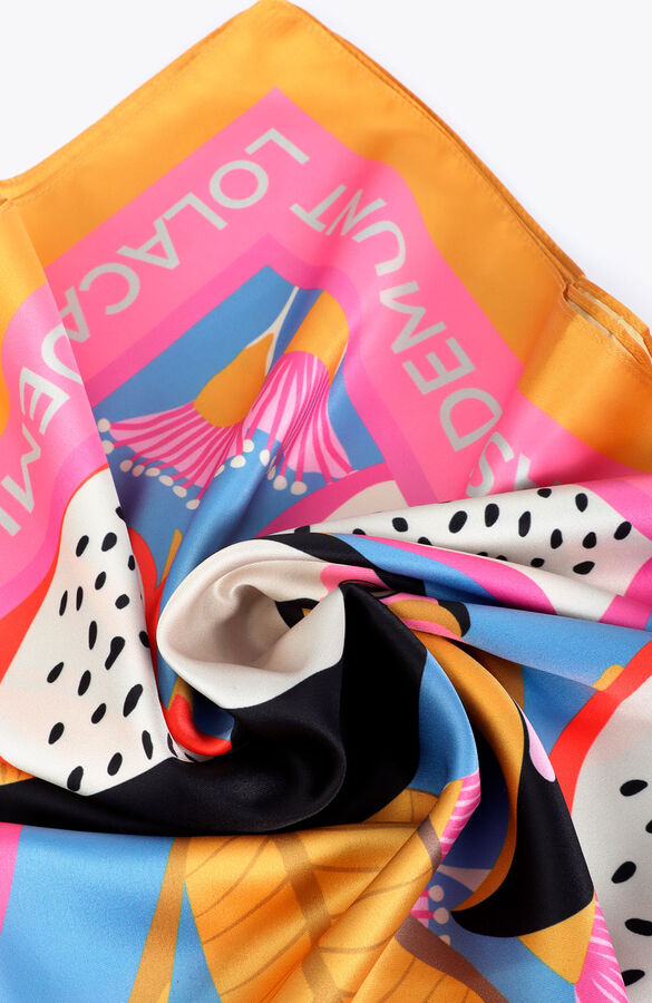 Lola Casademunt Len&ccedil;o acetinado Azul