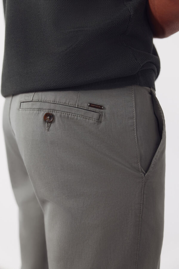 Cortefiel Regular fit chinos Kaki
