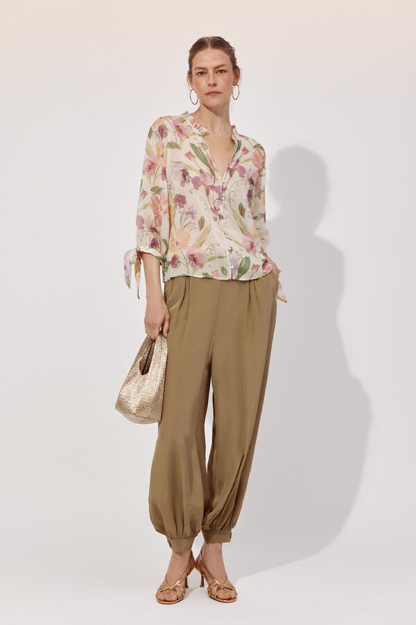 Cortefiel Bolso mini hobo Dorado