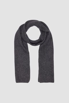Cortefiel Woollen scarf with cashmere  Grey