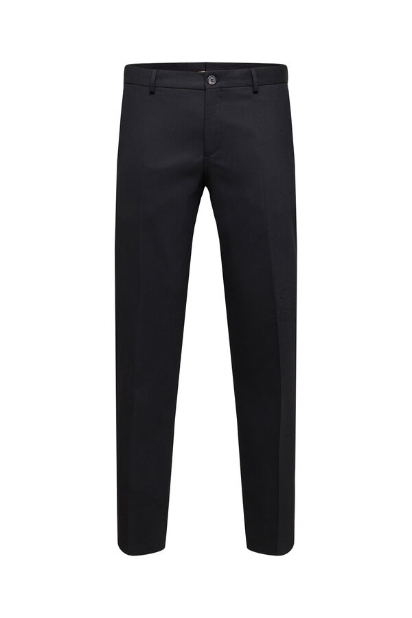 Selected Cal&ccedil;as de fato Slim Fit Preto