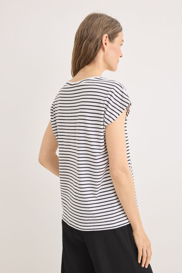 Cortefiel Camisola básica botões Impressão