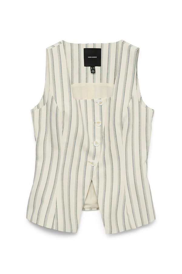 Vero Moda Chaleco escote cuadrado Blanco