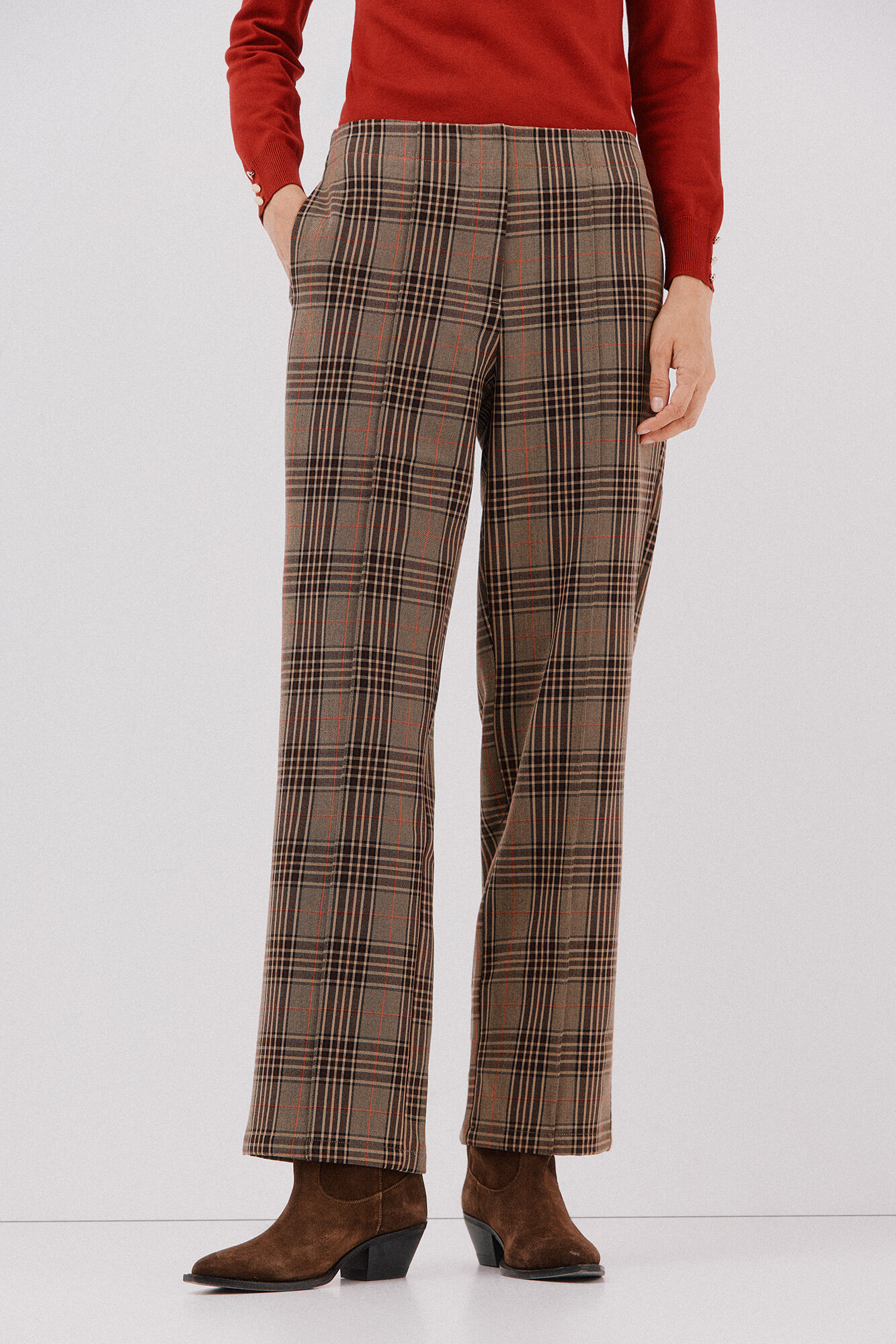 Cortefiel Women's plaid pants