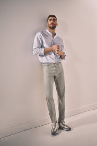 Cortefiel Slim 5-pocket trousers Grey