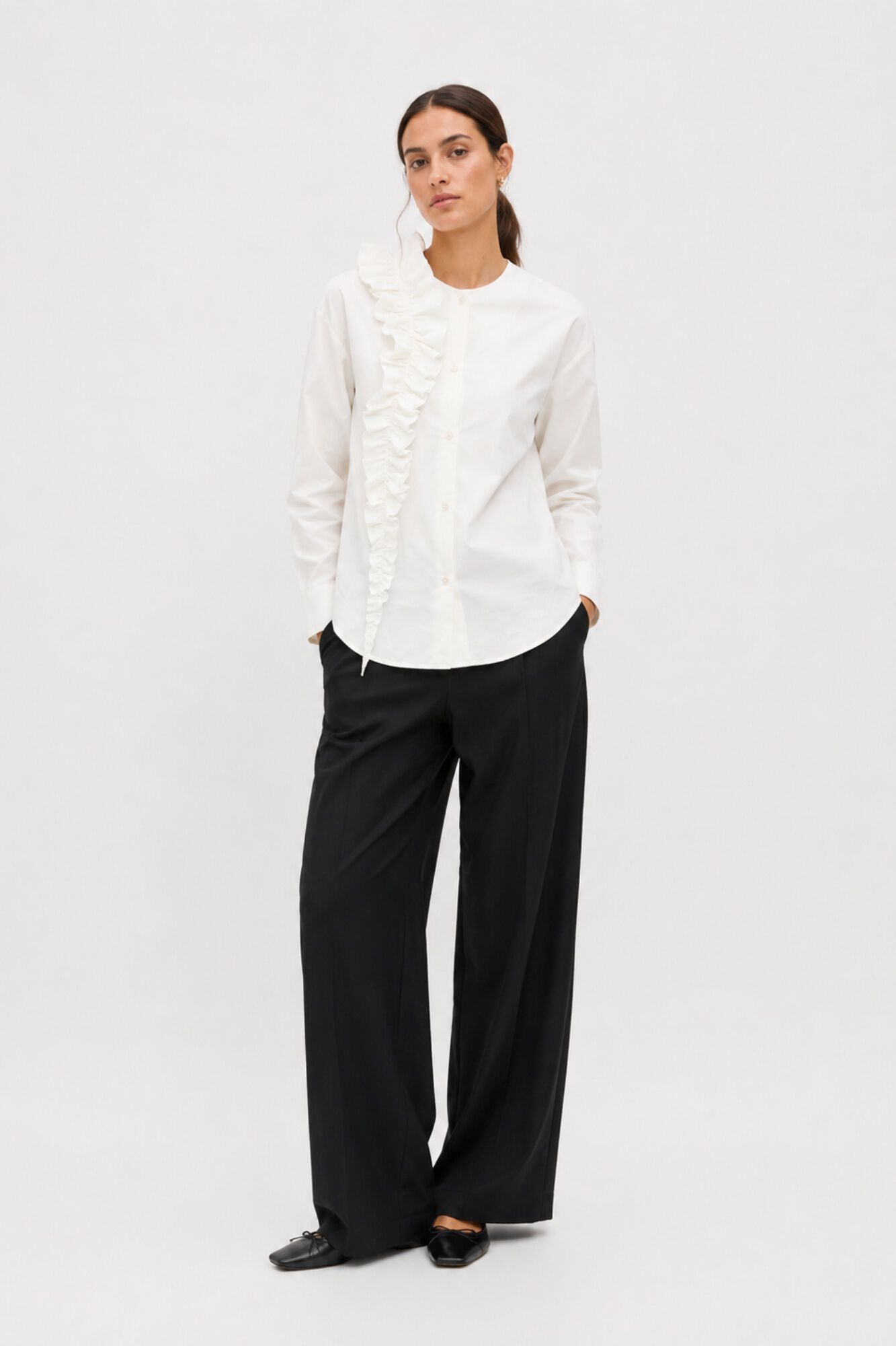 Object Blusa com folhos