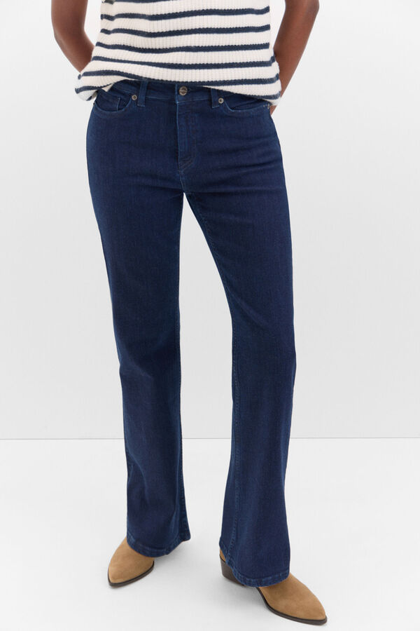 Cortefiel Bell-bottom jeans Blue