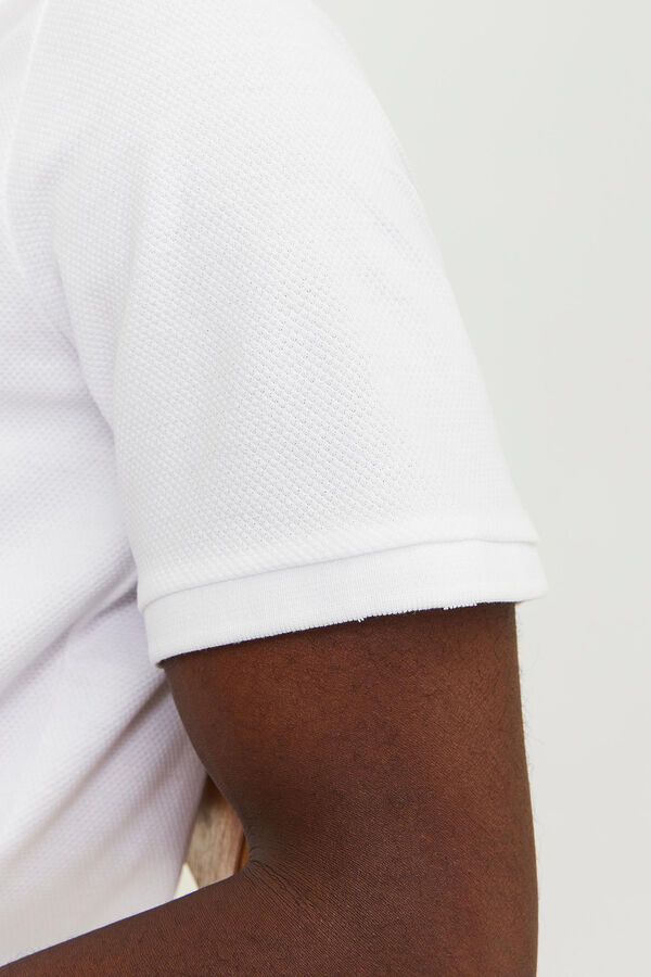 Cortefiel Standard fit polo shirt White