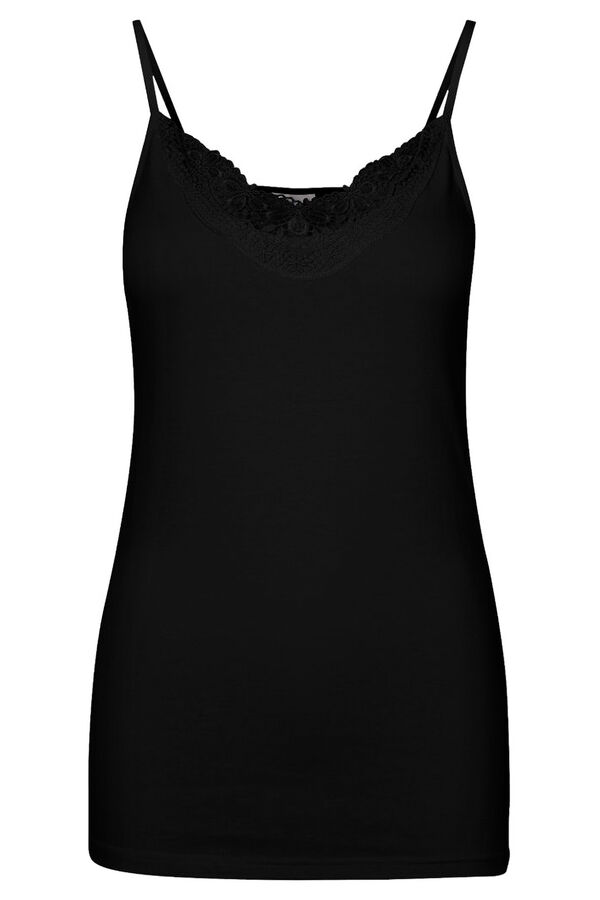 Vero Moda Lace strappy top Black