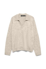 Vero Moda Polo de malha de manga comprida Cinzento