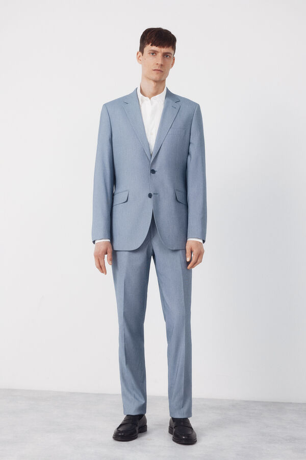 Cortefiel Blue serge blazer Serie XXI Blue