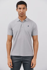 Cortefiel Basic piqué polo shirt Grey