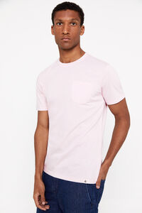 Cortefiel Basic T-shirt with pocket Pink