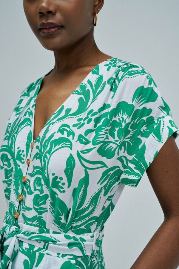 Salsa Jeans Vestido com estampado floral Verde