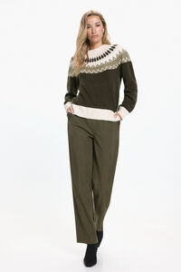 Vero Moda Calça comprida com detalhe de botão