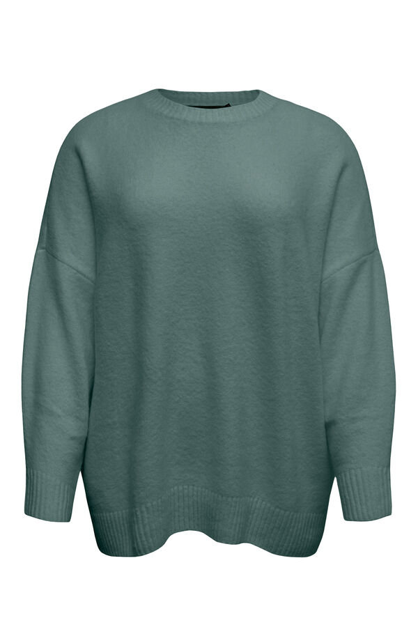 Vero Moda Curve Curve V neck jumper Dark green