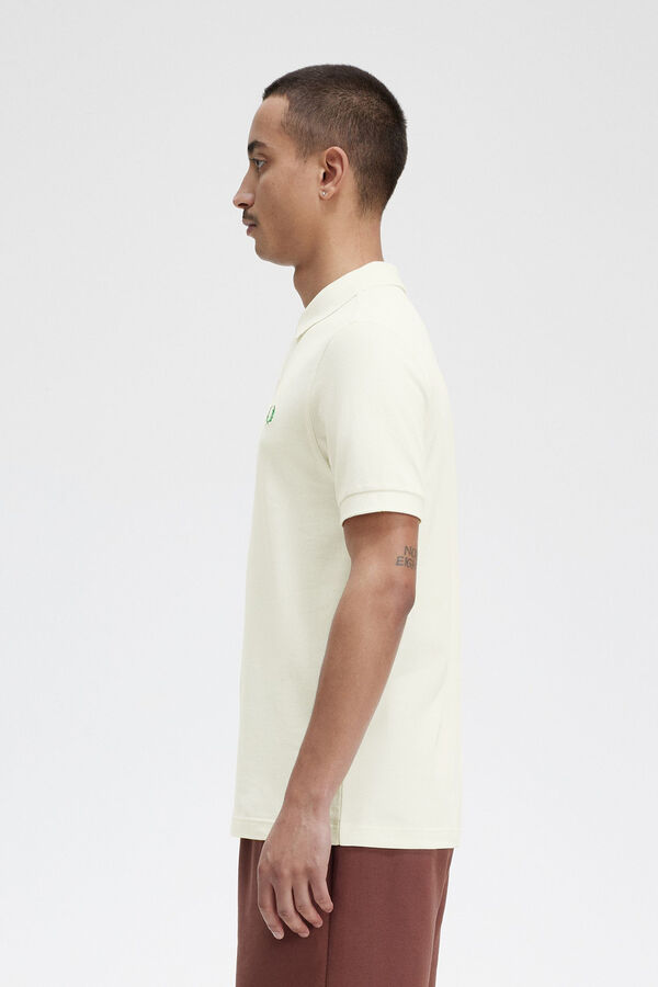 Cortefiel Short-sleeved polo shirt Ivory