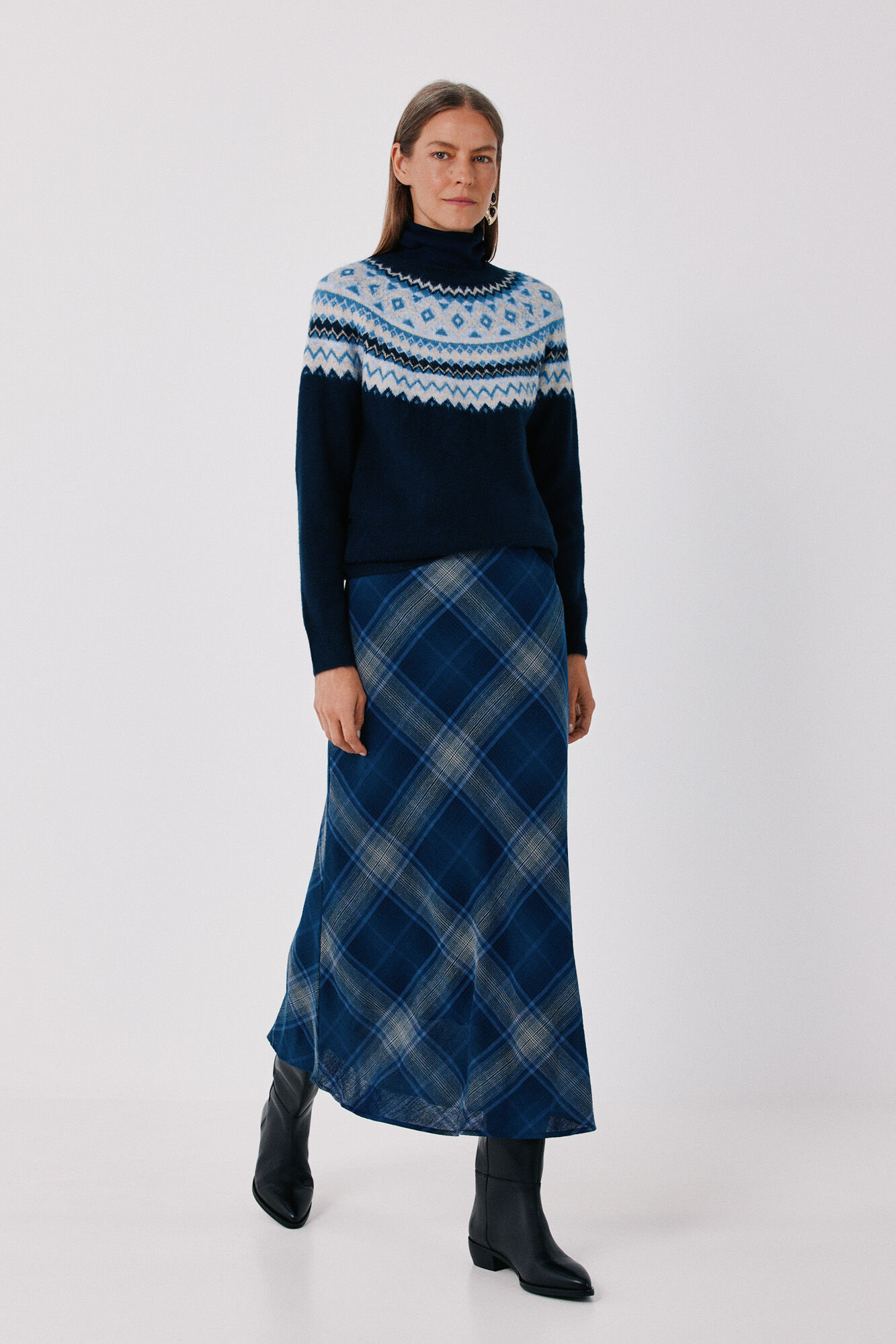 Cortefiel Positional jacquard jumper