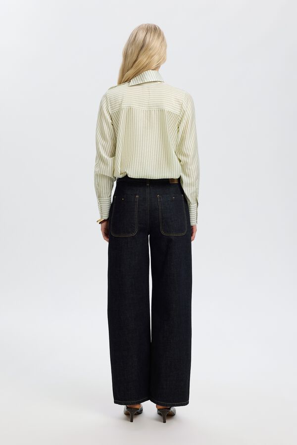 Selected Blusa de gola alta Ecru