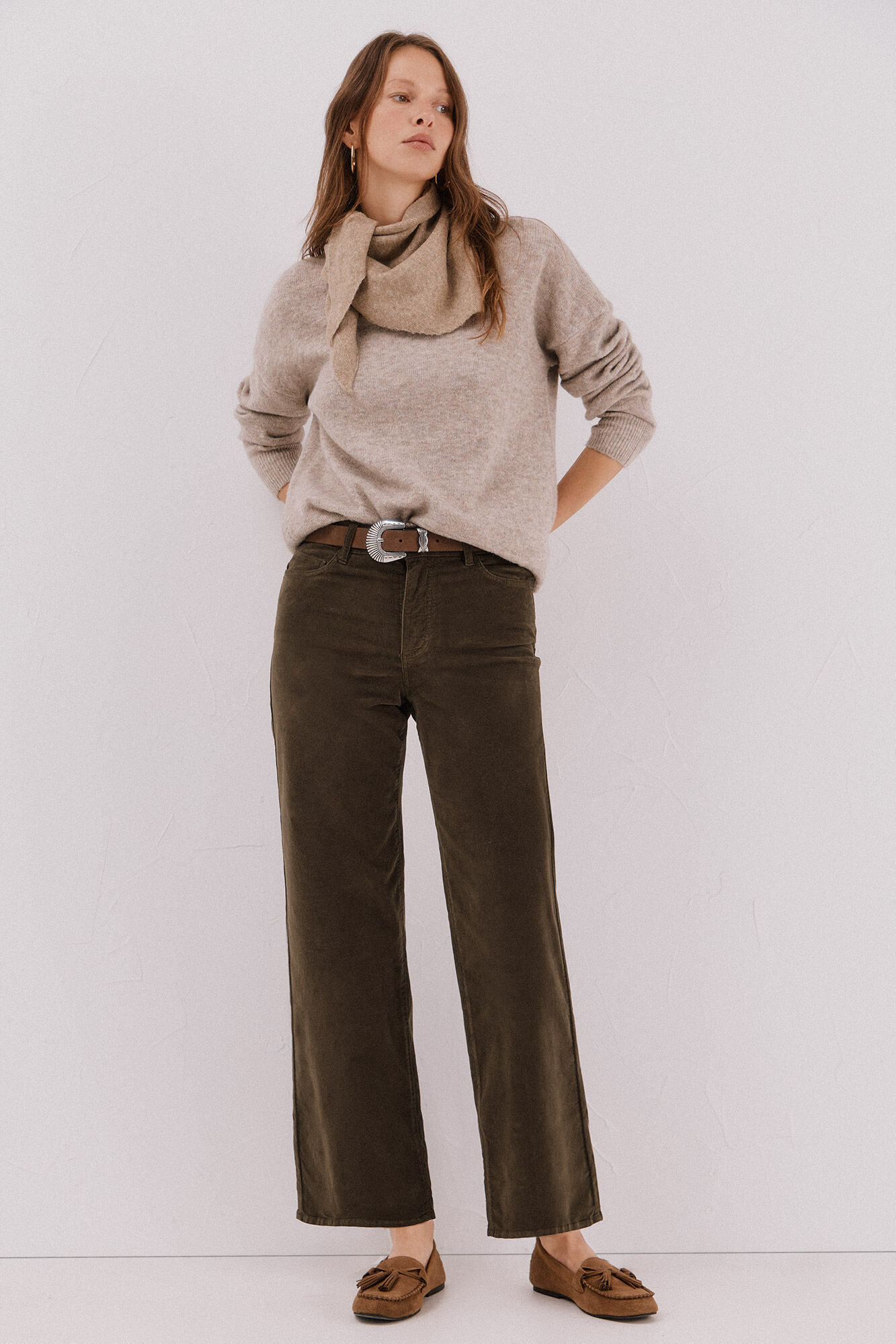 Cortefiel Pantalones Marine Velvet