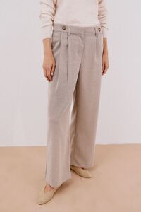 Cortefiel Long, wide-legged trousers with pleats