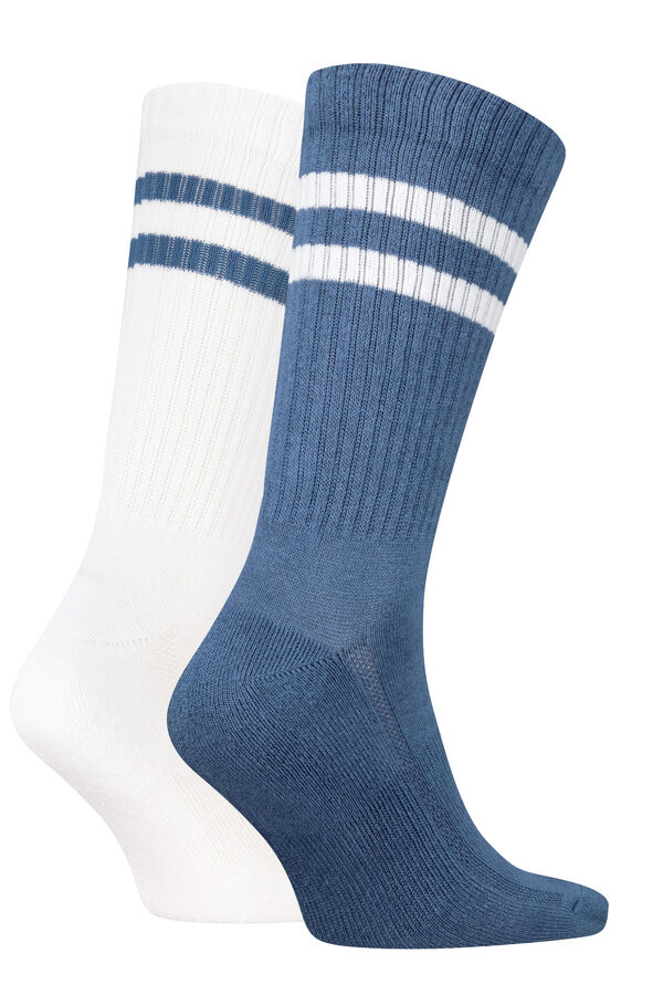 Levi's Meias de cano m&eacute;dio Levi's&reg; (pack de 2) Multicolorido