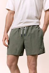 OOTO Fato de banho estampado liso OOTO Verde