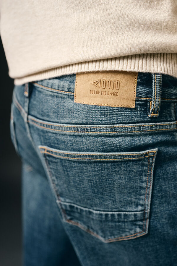 OOTO Pantalón vaquero straight fit Azul