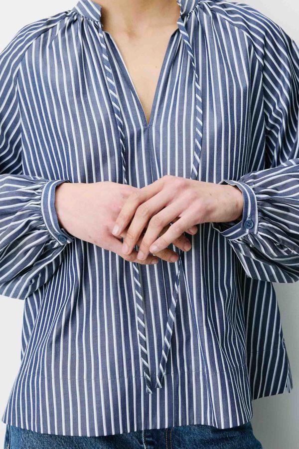 Grace & Mila Striped Albane blouse Printed blue