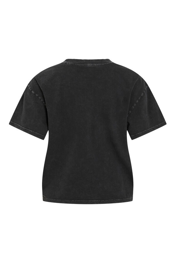 Vila organic cotton short sleeve T-shirt Black